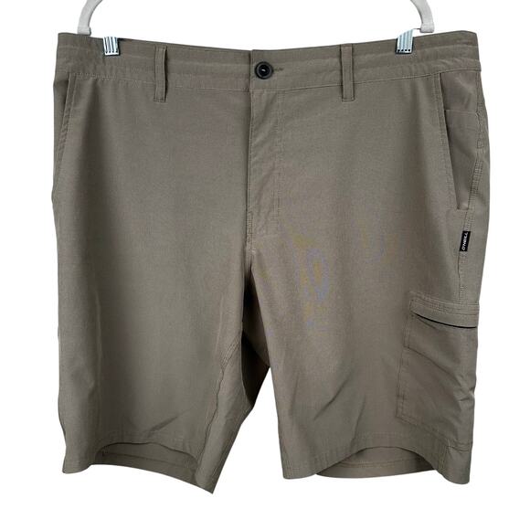 O'Neill Crossover Hybrid Shorts Cargo Pockets Stretch Hyperdry Dark Khaki 38 - Picture 1 of 15